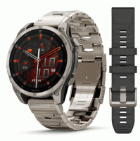 fēnix 8 – 47 mm, AMOLED - Sapphire, Titanium with Vented titanium bracelet - 010-02904-40 - Garmin